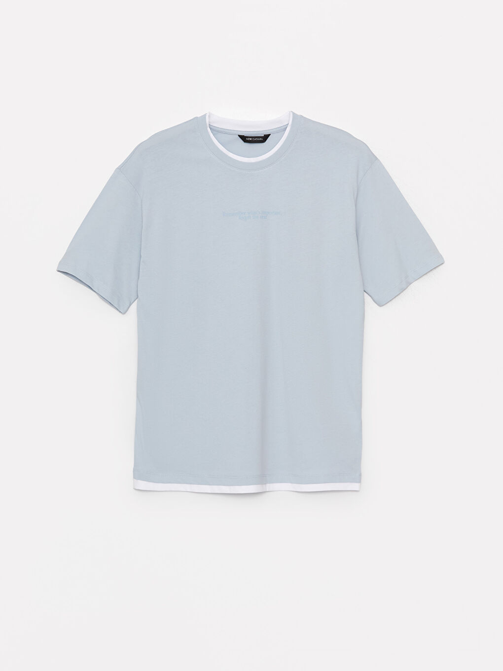 Crew Neck Short Sleeve Printed Combed Cotton Men's T-shirt-5