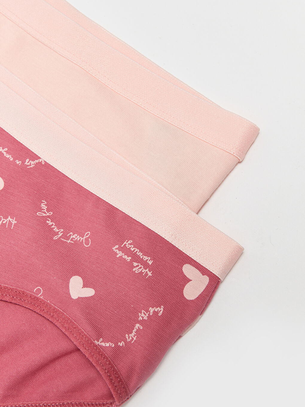 Pembe Pamuklu Kız Çocuk Külot 2'li-1