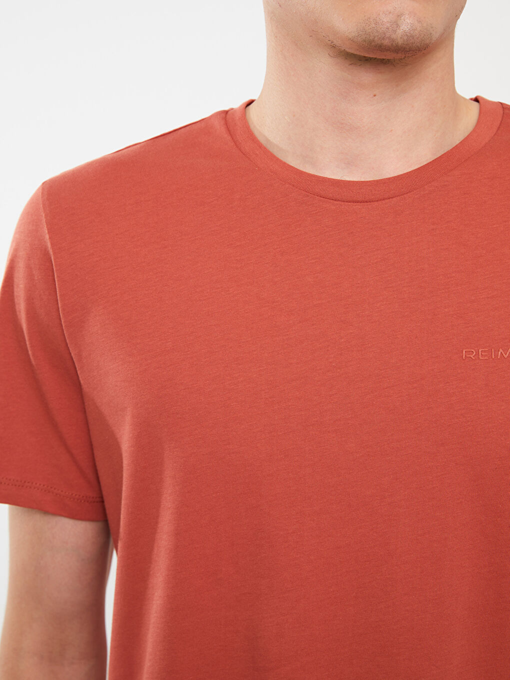 Crew Neck Short Sleeve Printed Combed Cotton Men's T-shirt-3