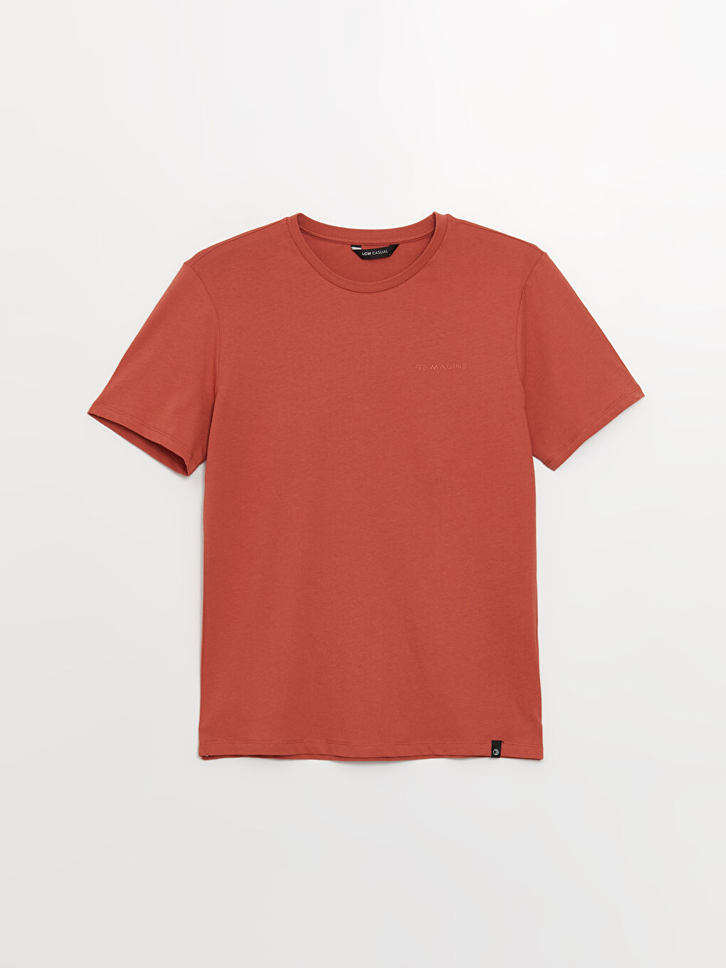 Crew Neck Short Sleeve Printed Combed Cotton Men's T-shirt-5