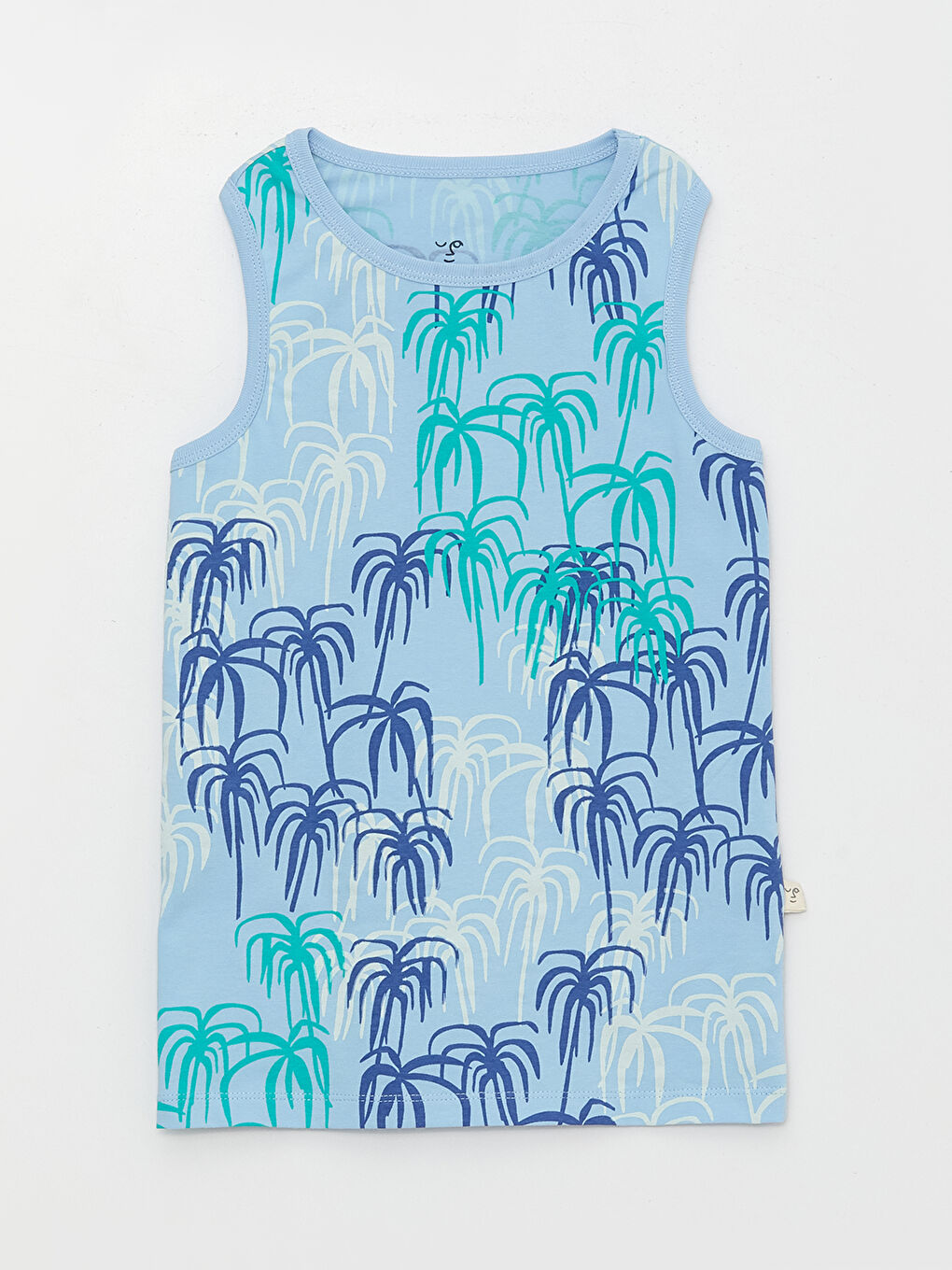 Mavi Bisiklet Yaka Baskılı Erkek Çocuk Şortlu Pijama Takımı-4