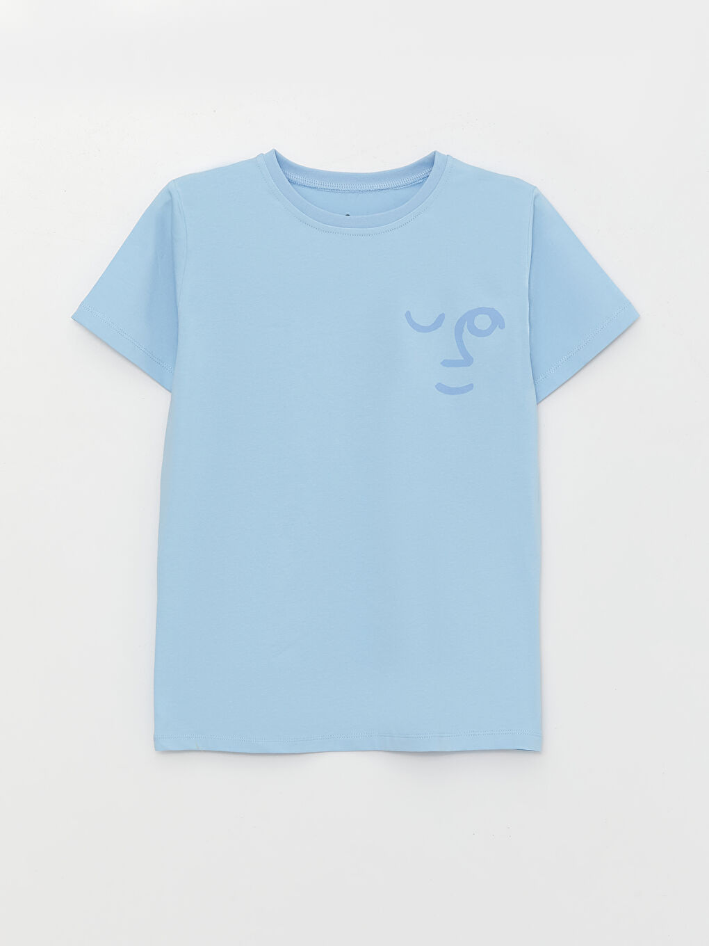 Mavi Bisiklet Yaka Baskılı Erkek Çocuk Şortlu Pijama Takımı-4