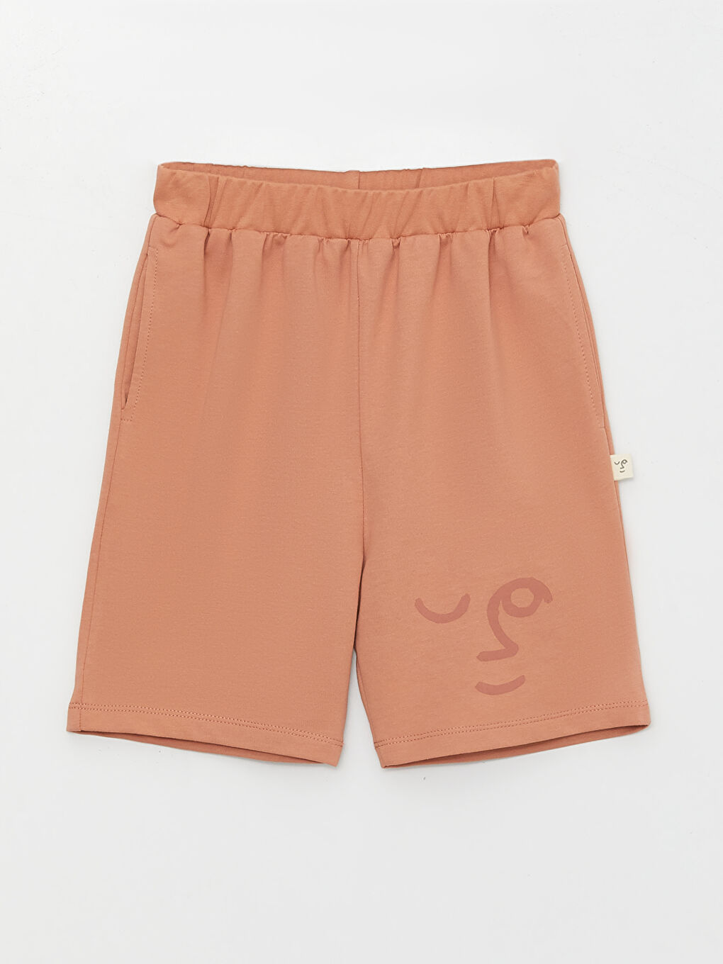 Pembe Bisiklet Yaka Baskılı Erkek Çocuk Şortlu Pijama Takımı-5