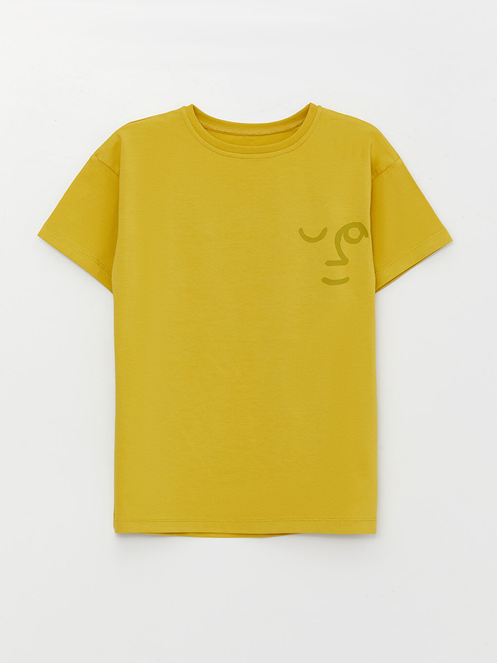 Sarı Bisiklet Yaka Baskılı Erkek Çocuk Şortlu Pijama Takımı-4