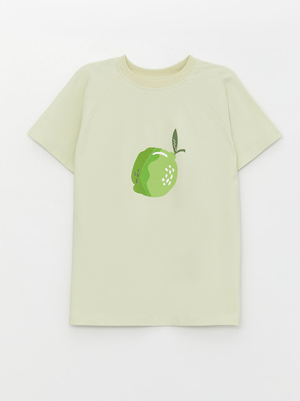 Yeşil Bisiklet Yaka Baskılı Kısa Kollu Erkek Çocuk Şortlu Pijama Takımı-5