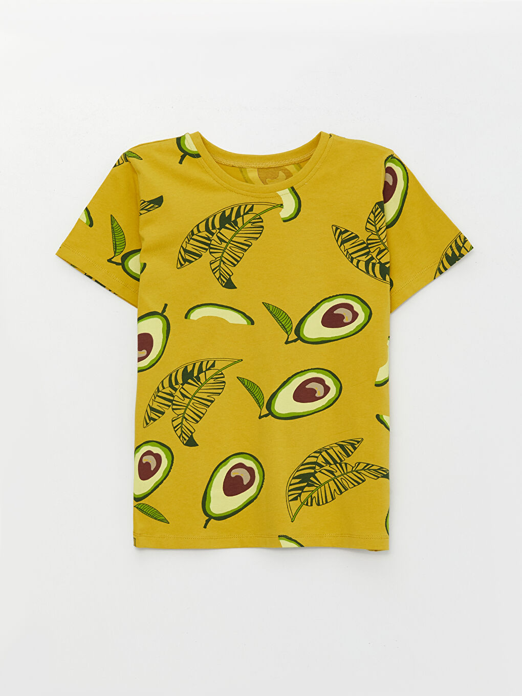 Kahverengi Bisiklet Yaka Baskılı Kısa Kollu Erkek Çocuk Pijama Takımı-5