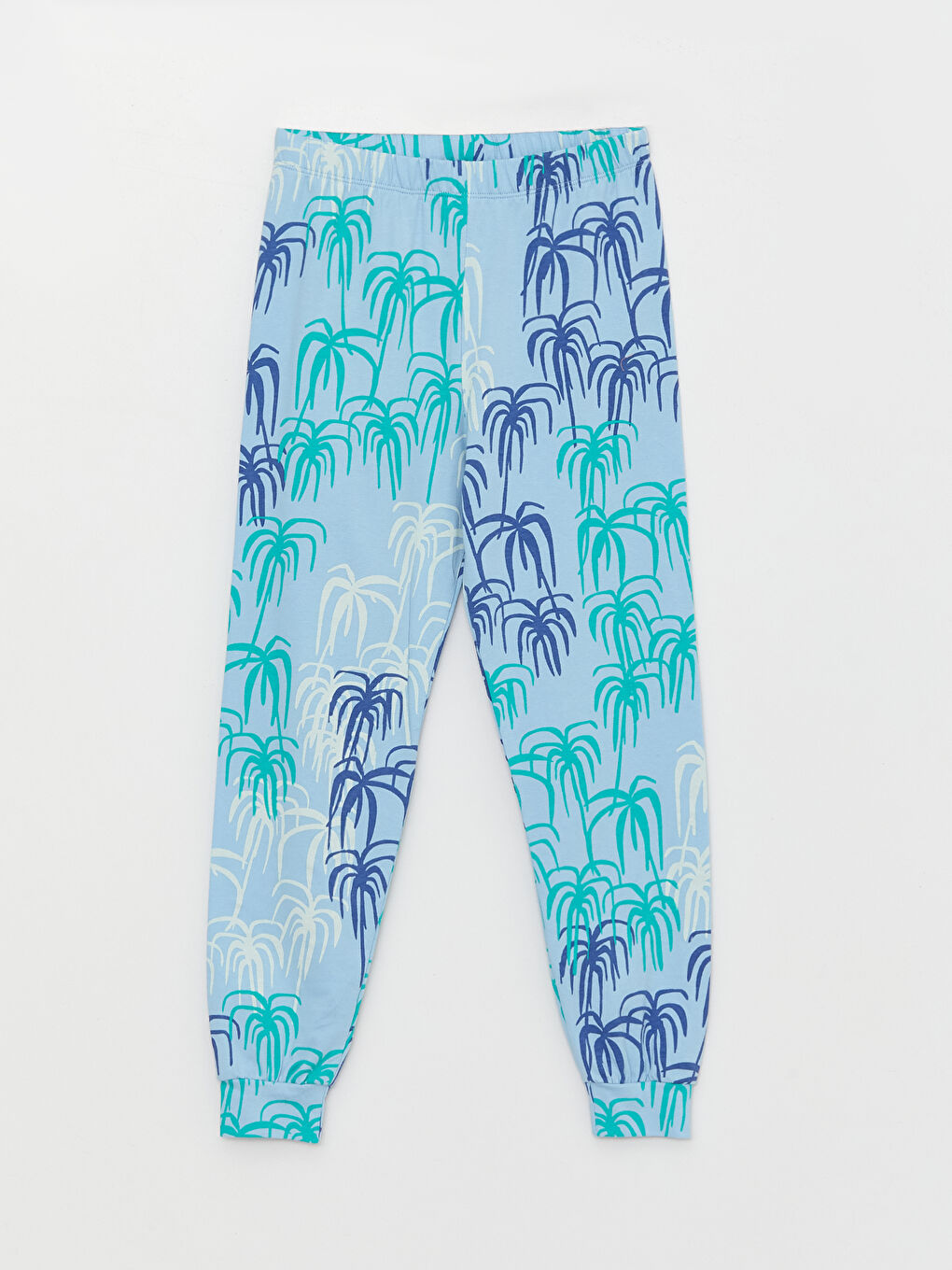 Mavi Bisiklet Yaka Baskılı Kısa Kollu Erkek Çocuk Pijama Takımı-5