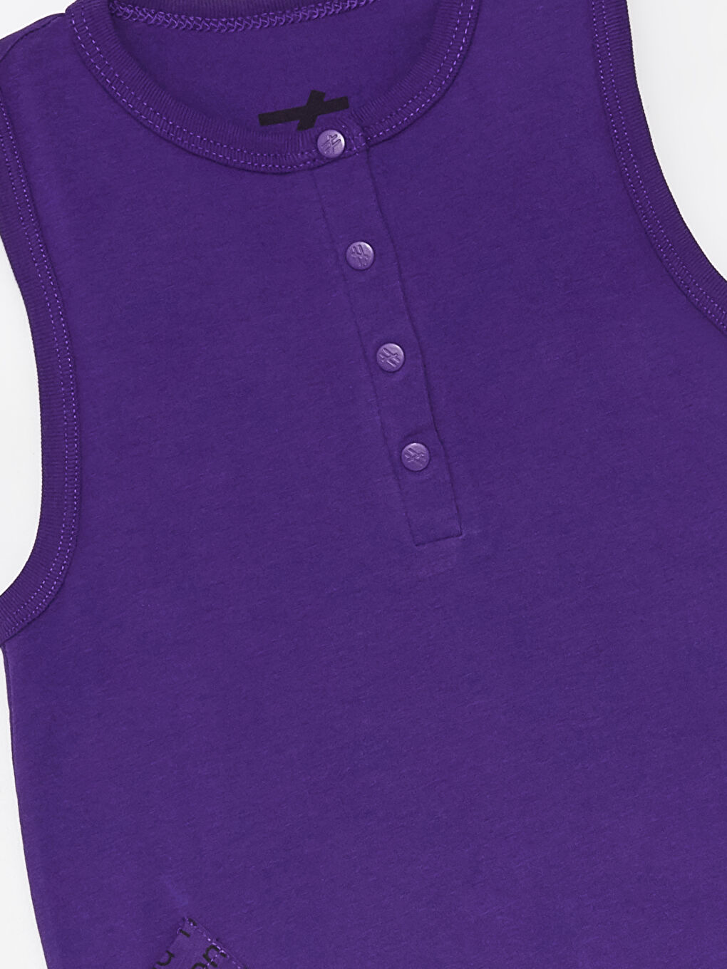 Mor Bisiklet Yaka Baskılı Kız Bebek Tulum-2