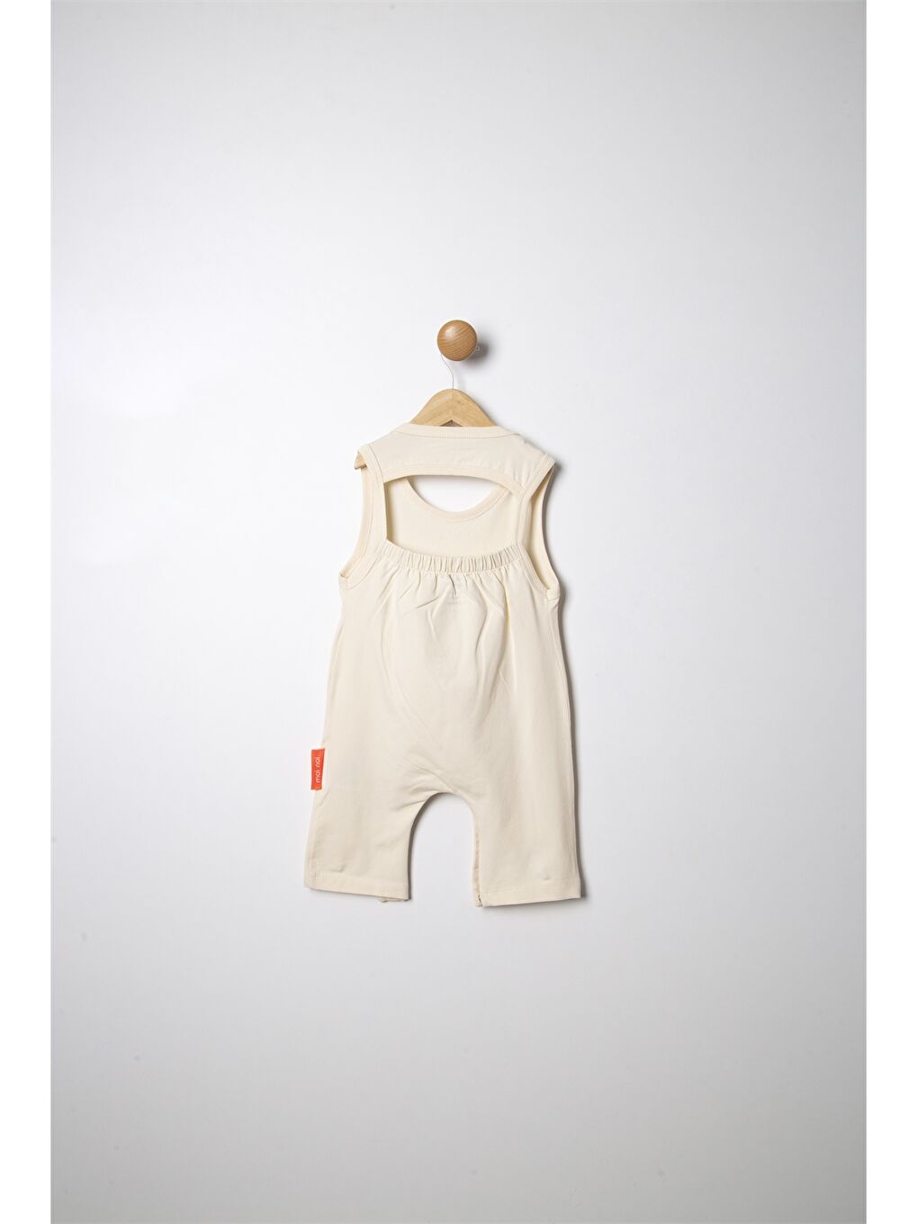 Bej Bisiklet Yaka Baskılı Kız Çocuk Tulum-2