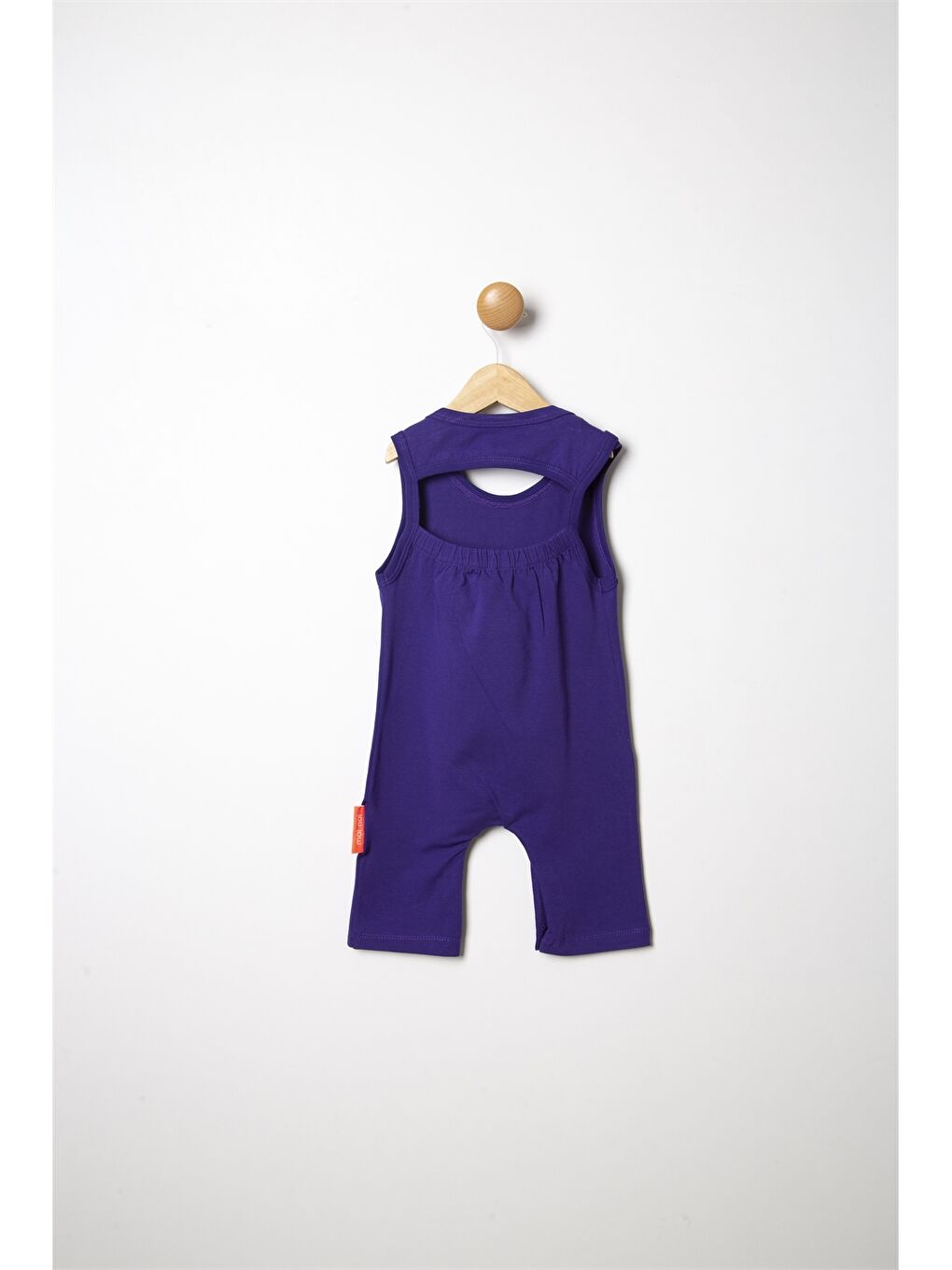 Mor Bisiklet Yaka Baskılı Kız Çocuk Tulum-2