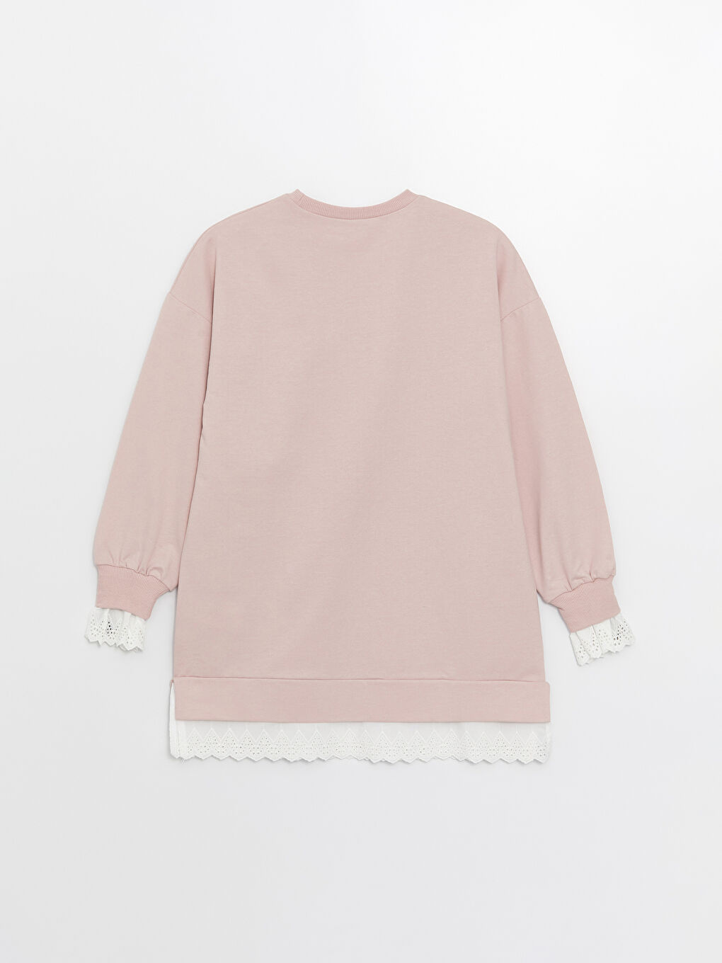 Tunique en Sweatshirt Oversize à Manches Longues Droites pour Femmes avec Col Cheminée-6