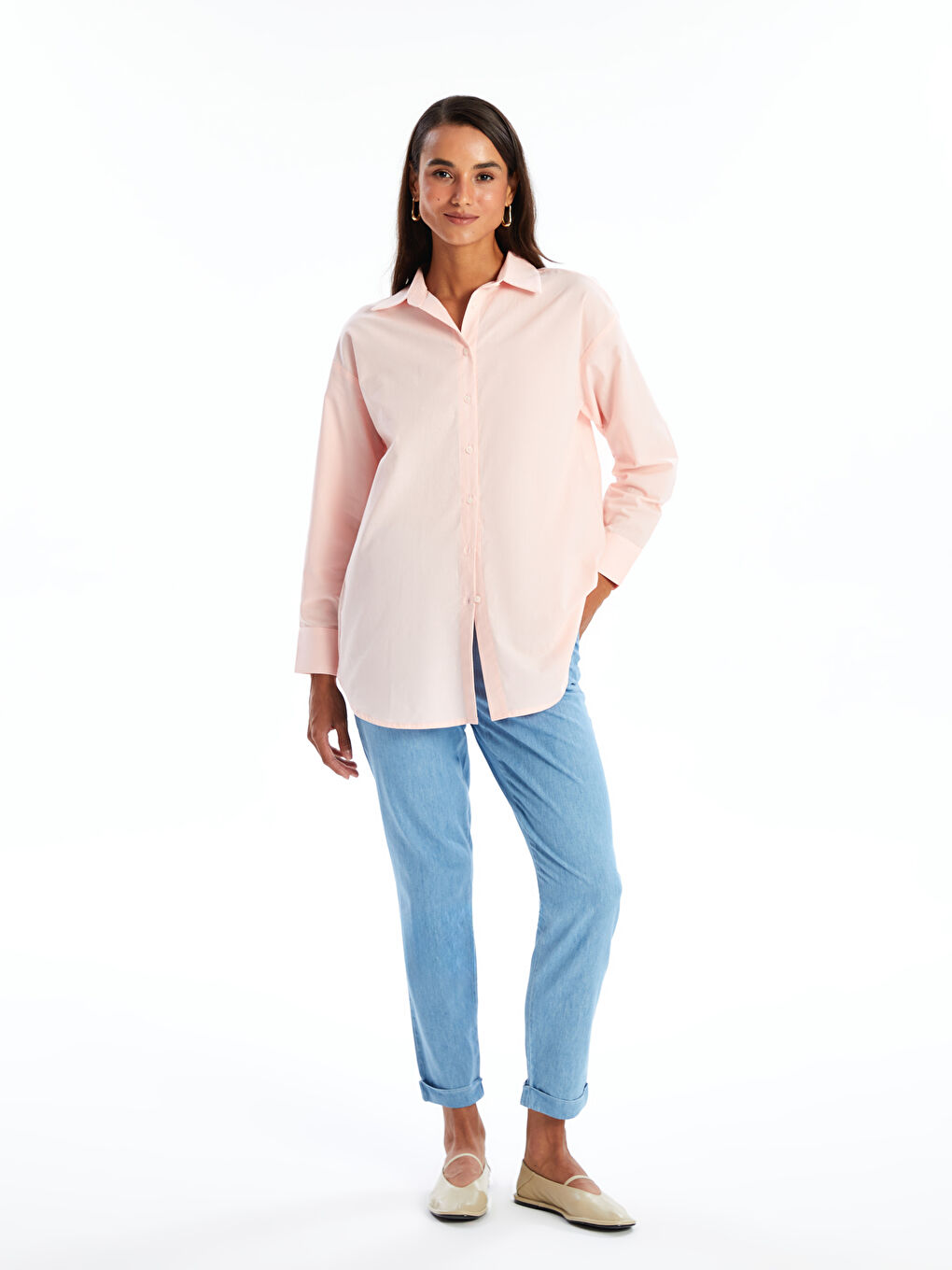 Elasticated Waist Straight Fit Women's Jeans