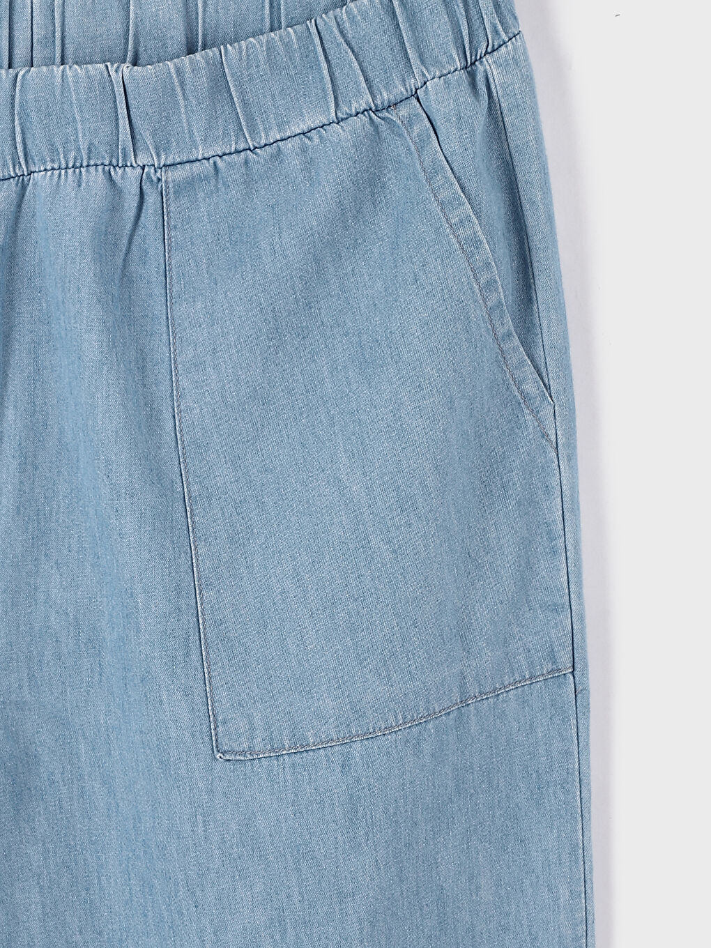 Elasticated Waist Straight Fit Women's Jeans-6