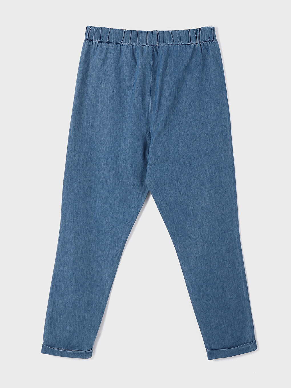 جينز بخصر مرن وقصة مستقيمة للسيدات-9