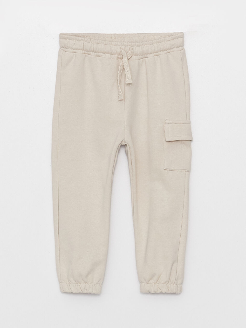 Gri Beli Lastikli Basic Erkek Bebek Eşofman Altı