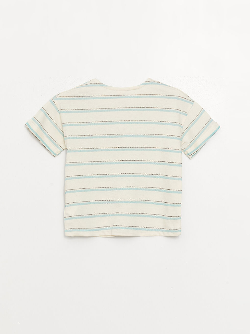 Turkuaz Bisiklet Yaka Erkek Bebek Tişört-4