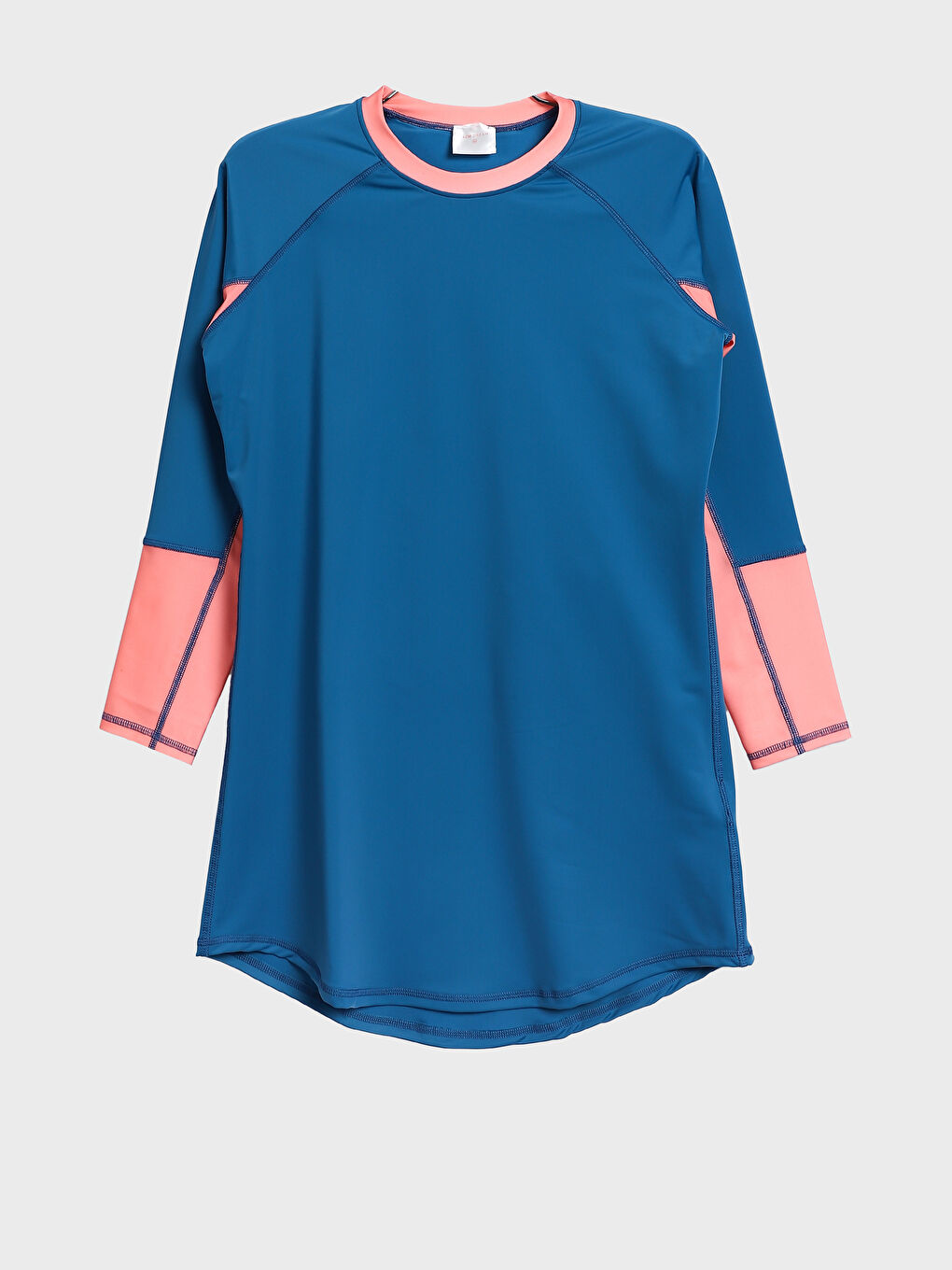 Crew Neck Straight Long Sleeve Women Hijab Swimsuit Set-1