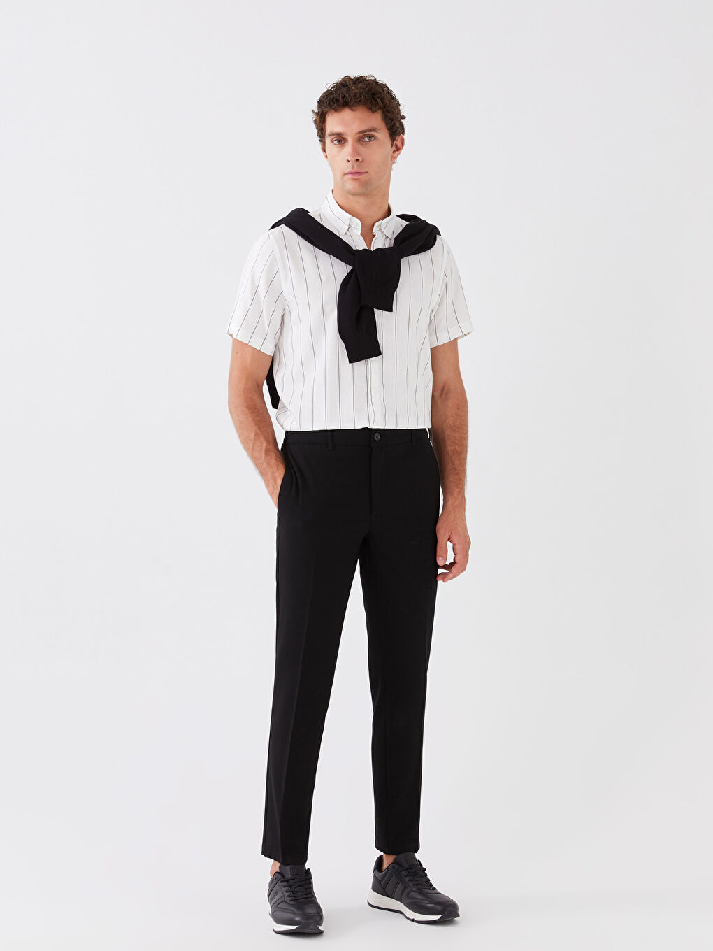 Siyah Slim Fit Erkek Pantolon