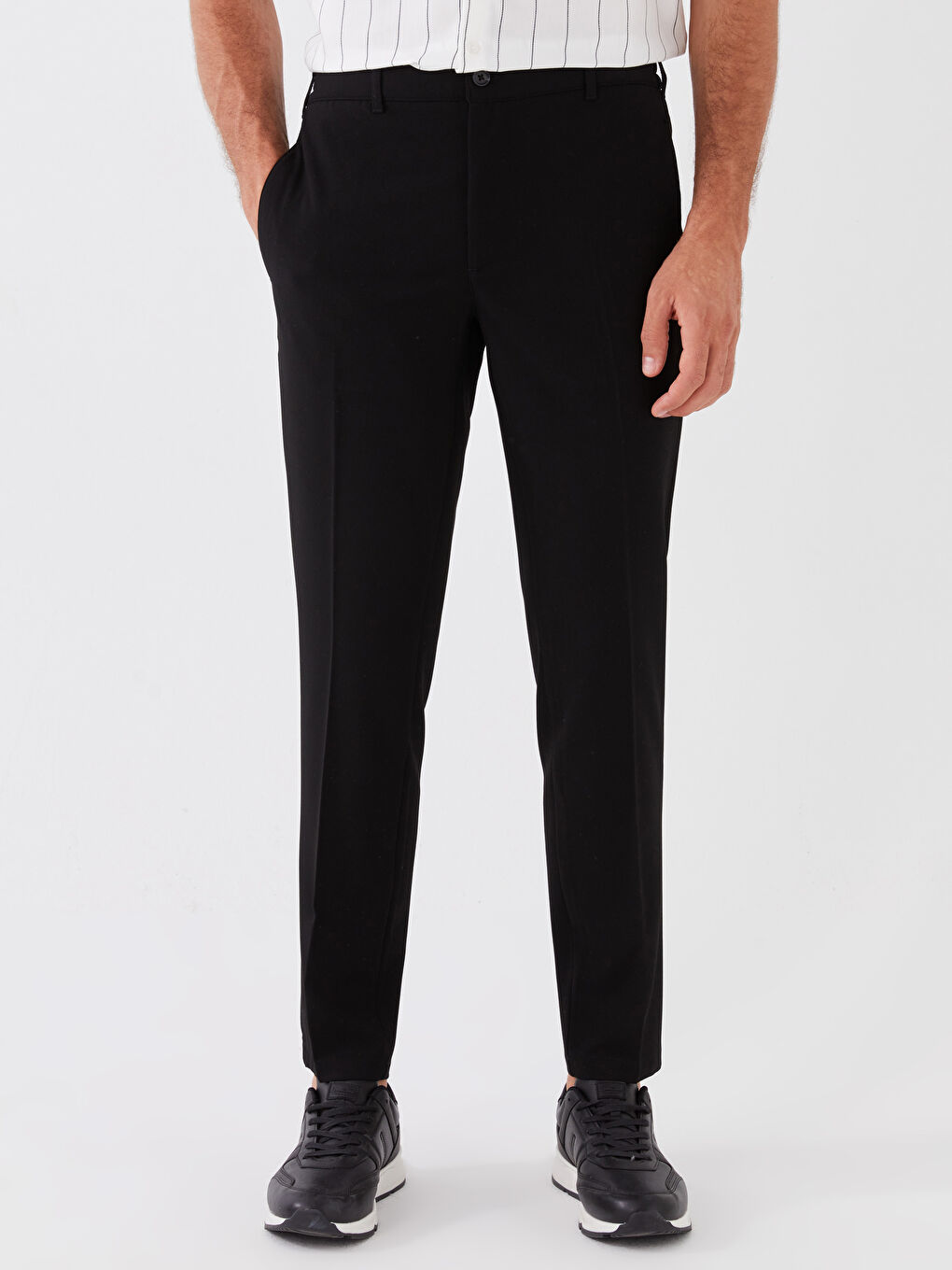 Siyah Slim Fit Erkek Pantolon-2