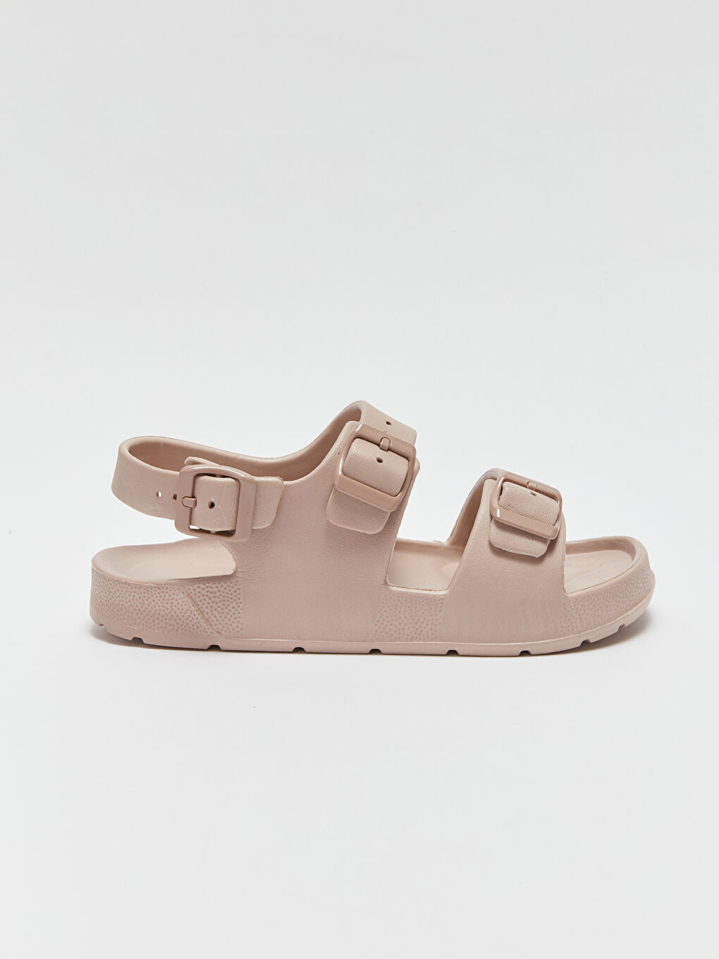 Bej Çift Bantlı Kadın Sandalet-1