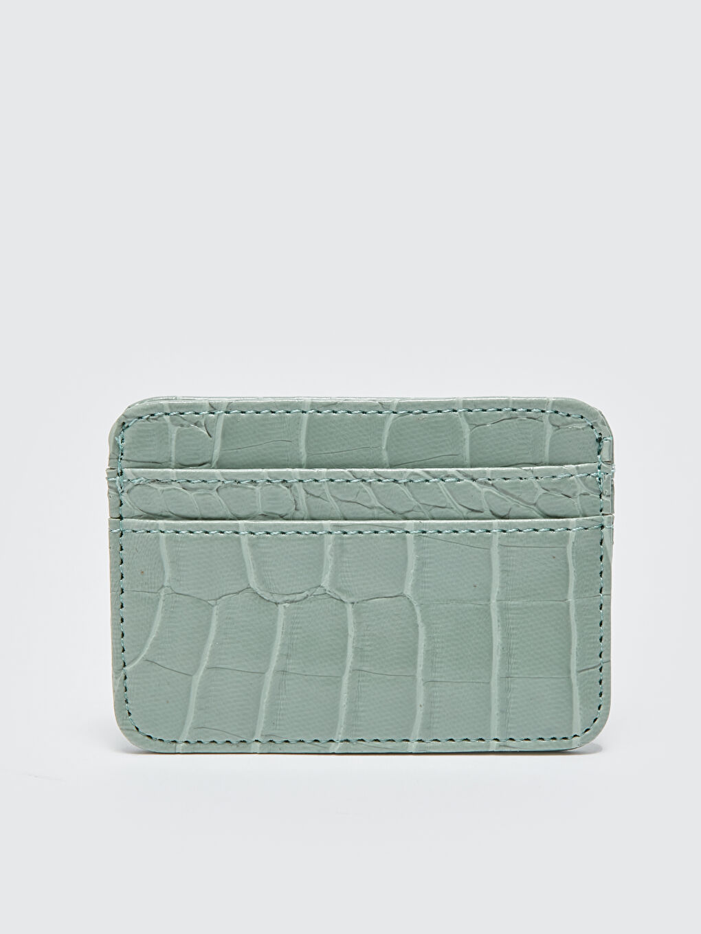 LCW ACCESSORIES Faux Leather Croc Effect Women's Card Holder -S3IY40Z8-VA6