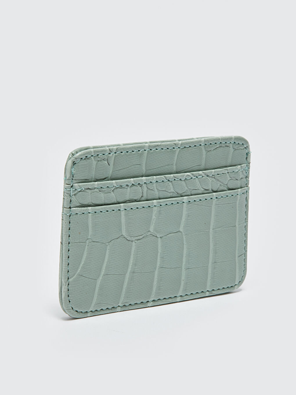 LCW ACCESSORIES Faux Leather Croc Effect Women's Card Holder -S3IY40Z8-VA6
