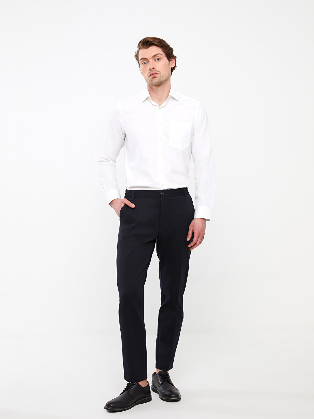 Lacivert Slim Fit Erkek Pantolon-1