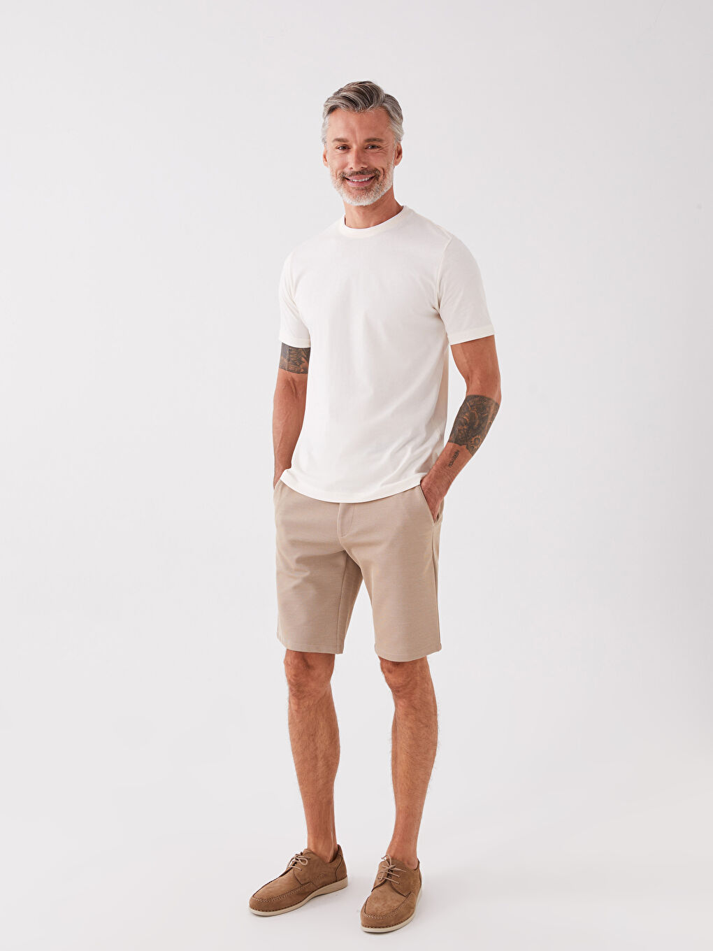 Standard Fit Men's Bermuda Shorts -S3IY42Z8-RW0