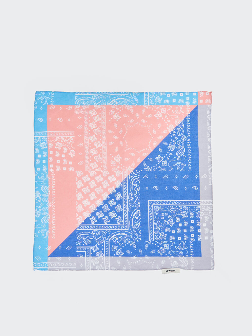 Pembe Desenli Kadın Bandana-5