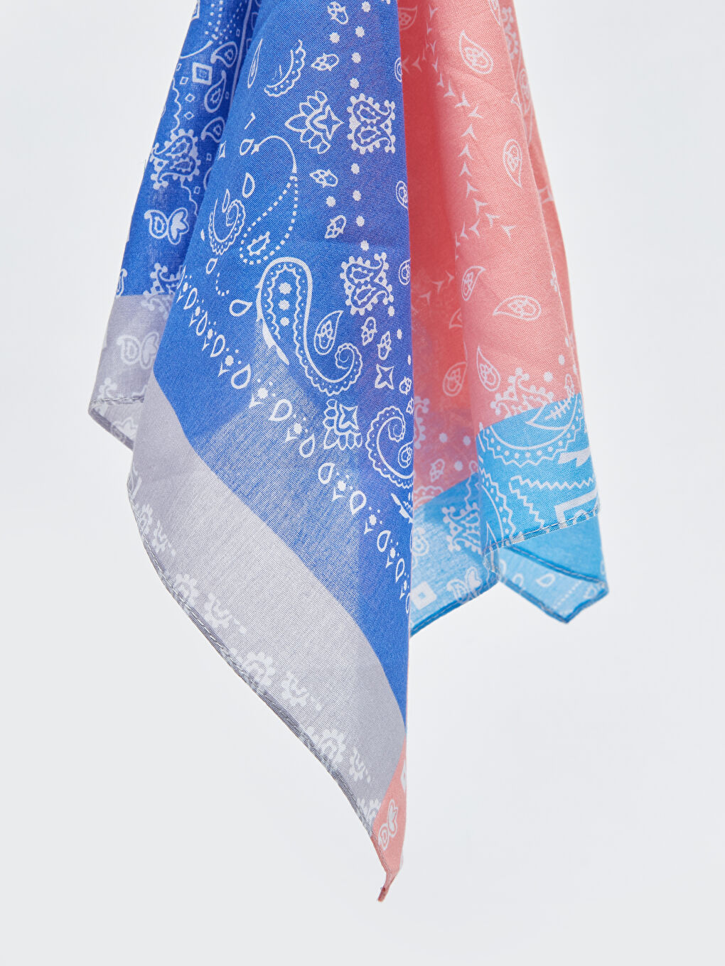 Pembe Desenli Kadın Bandana-6