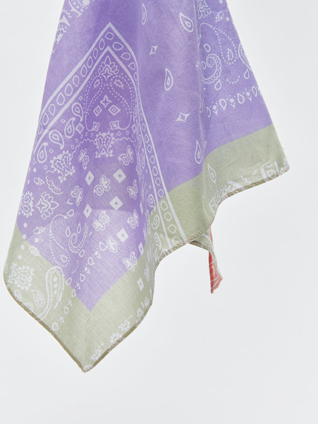 Mavi Desenli Kadın Bandana-6