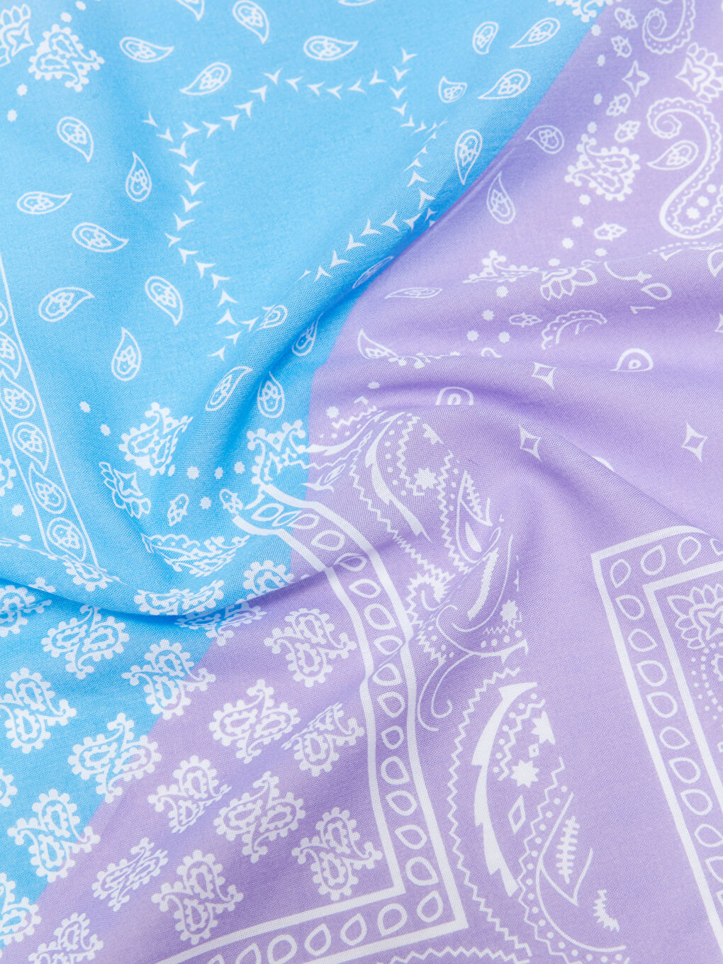 Mavi Desenli Kadın Bandana-7