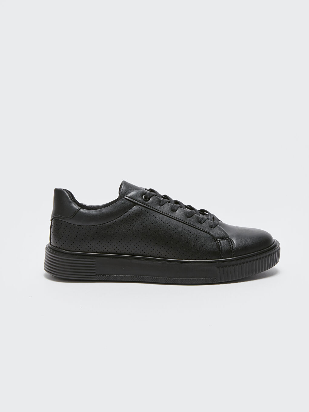 Faux Leather Men's Sports Shoes-1