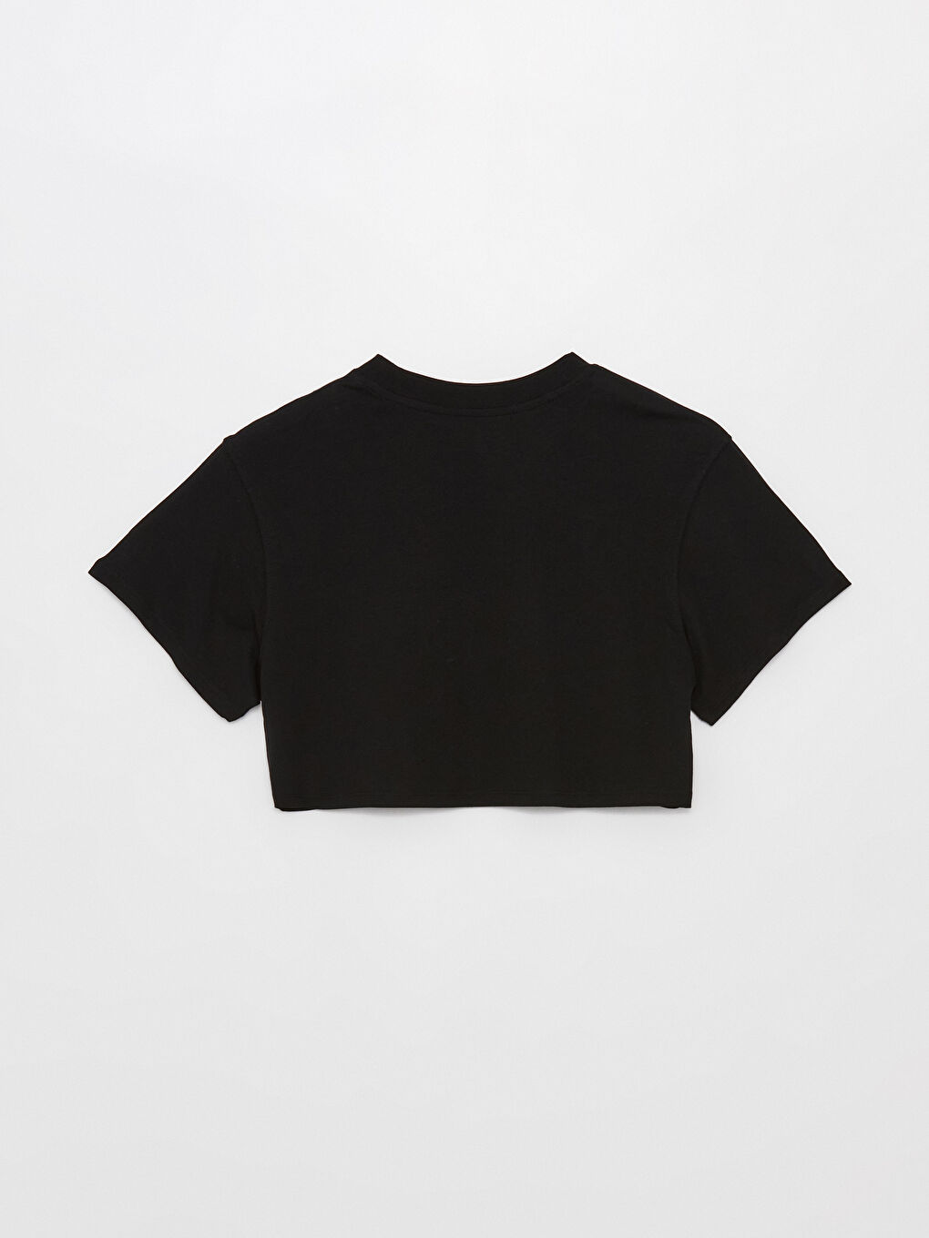 LCW SPORT Crew Neck Printed Short Sleeve Crop Women's T-Shirt -S3IY92Z8-CVL