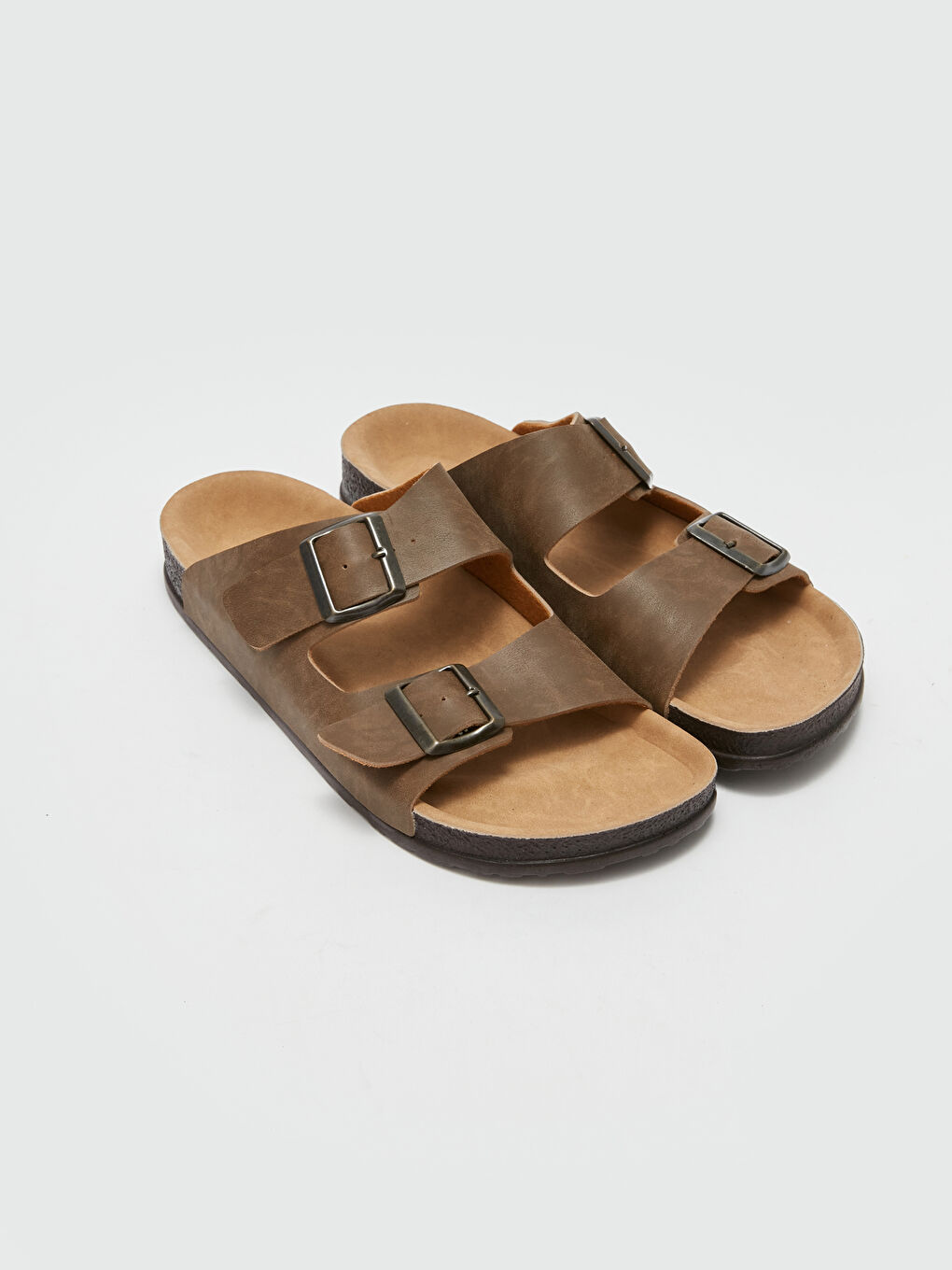 Faux Leather Men's Sandals