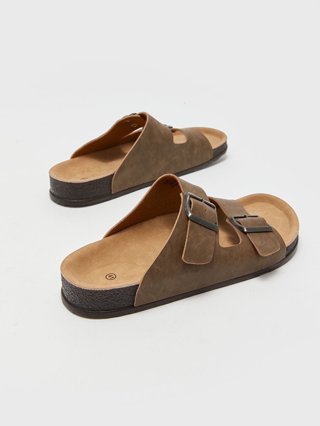 Faux Leather Men's Sandals-2