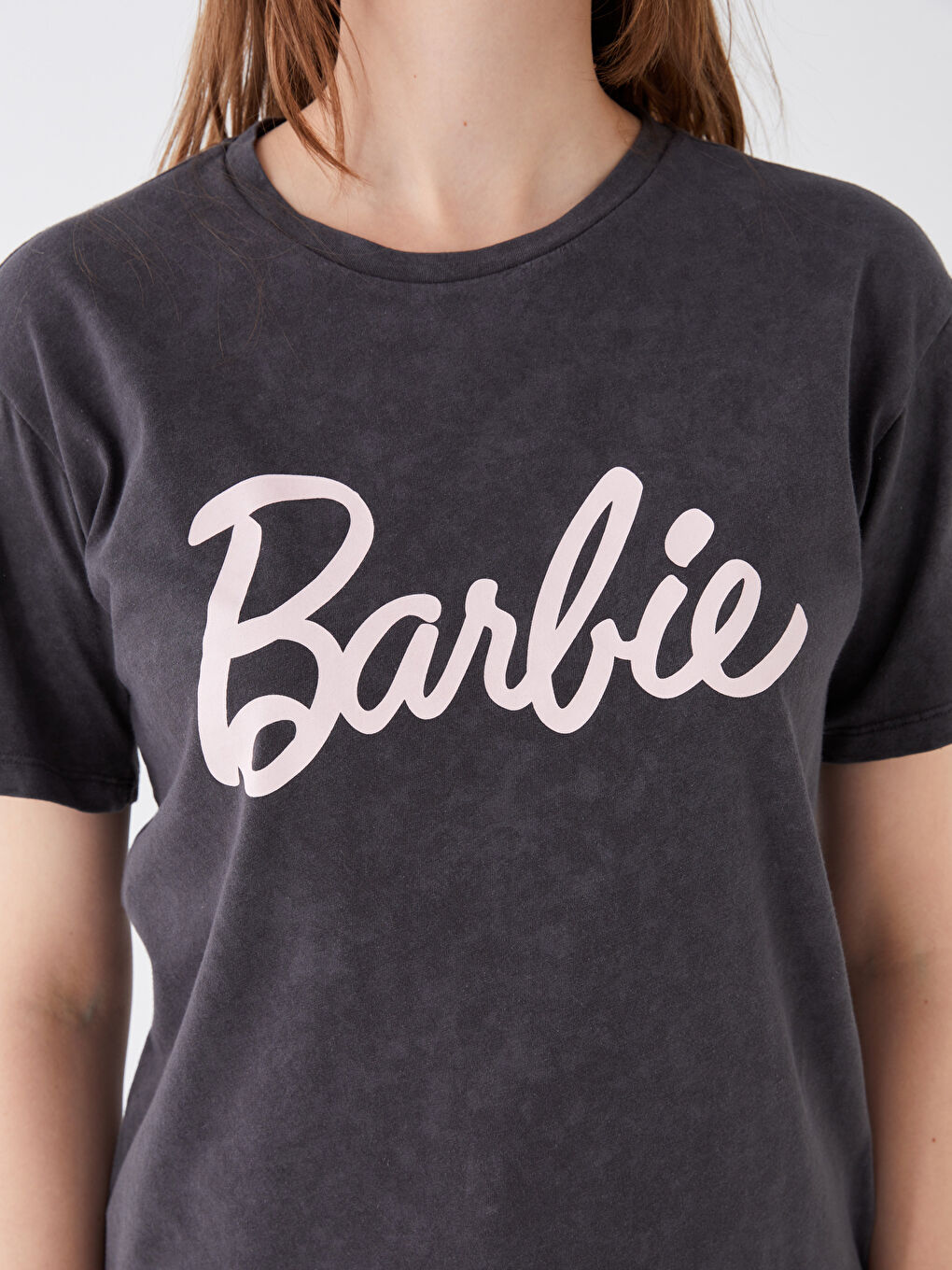 XSIDE Crew Neck Barbie Printed Short Sleeve Women's T-Shirt -S3IY99Z8-RFL