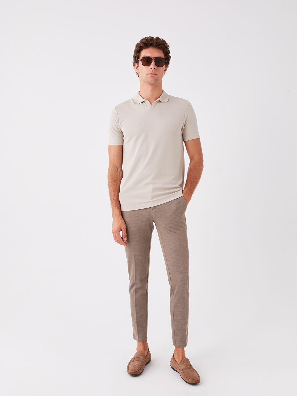 პოლო კისრის მოკლე სახელო მამაკაცის მაისური-2