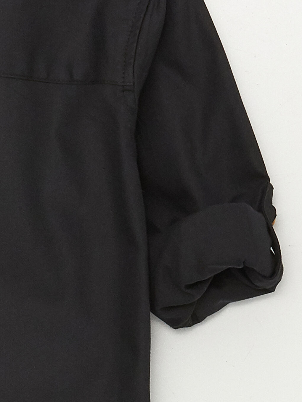 Siyah Uzun Kollu Erkek Bebek Gömlek-3