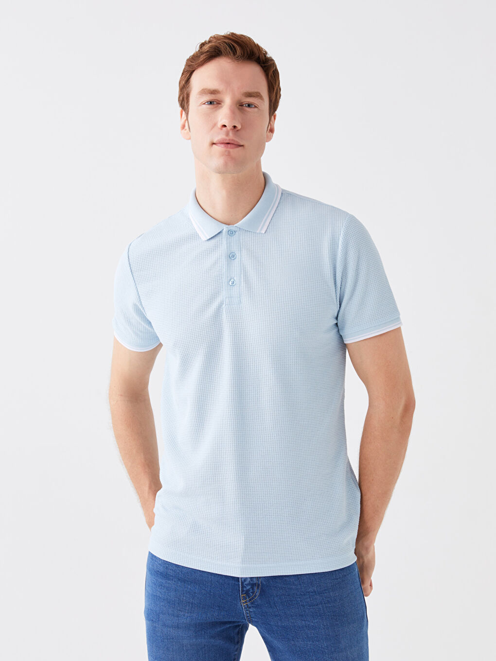 Polo Majica Kratki Rukav Pike za Muškarce-1