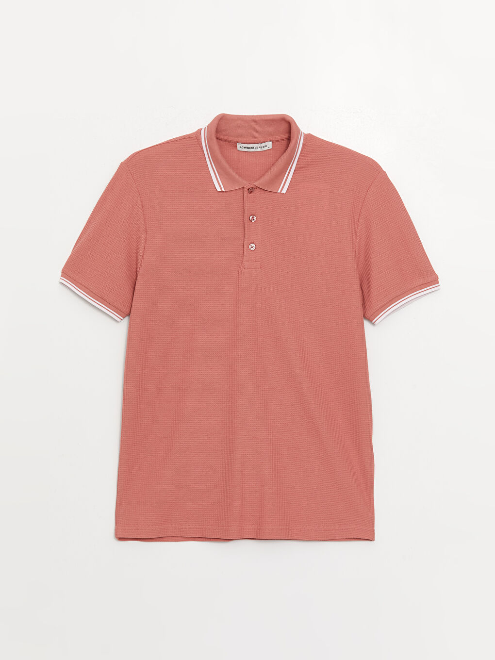 Polo Neck Short Sleeve Pique Men's T-Shirt-5