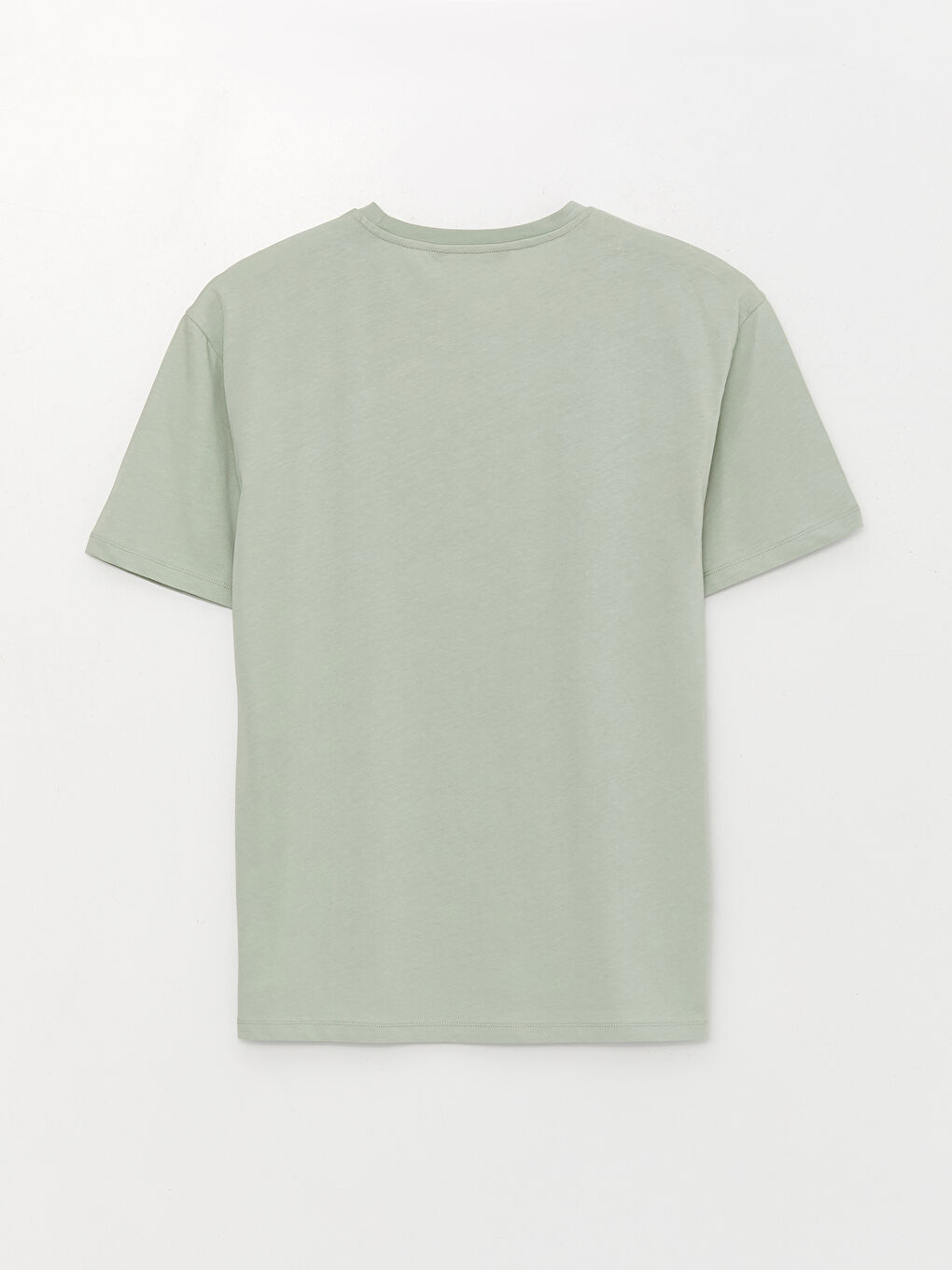 Yeşil Bisiklet Yaka Kısa Kollu Baskılı Penye Erkek Tişört-6