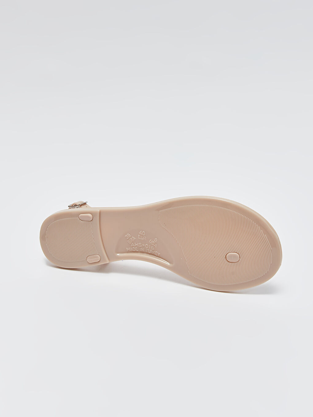 Bej Parmak Arası Kadın Plaj Sandaleti-2