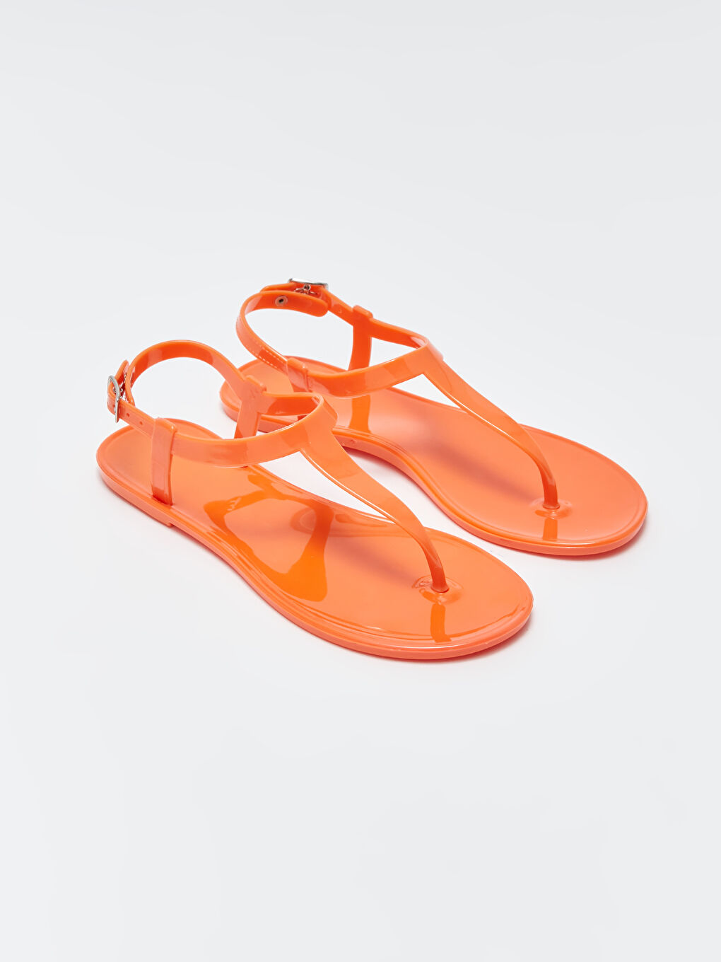 Turuncu Parmak Arası Kadın Plaj Sandaleti