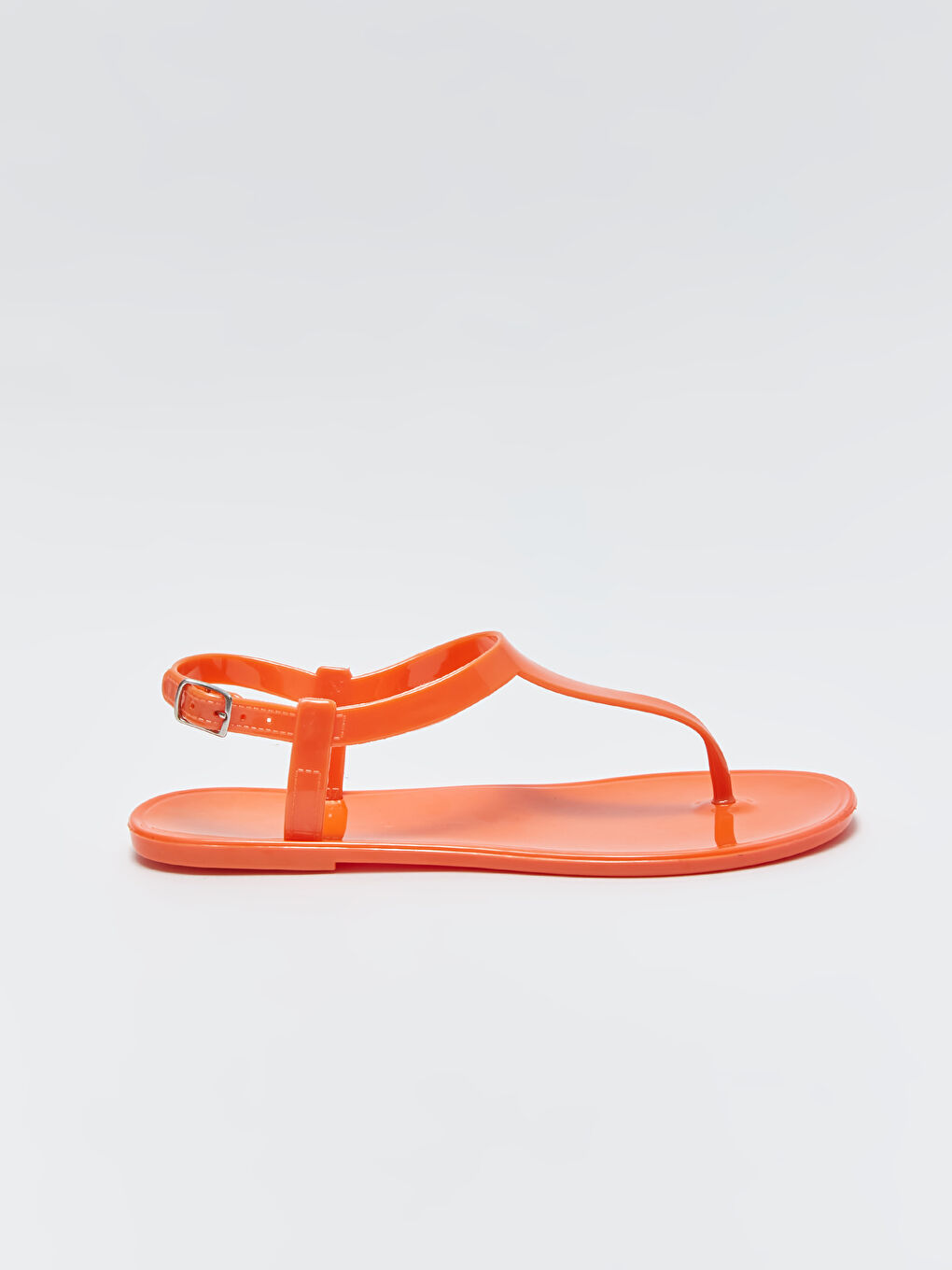 Turuncu Parmak Arası Kadın Plaj Sandaleti-1