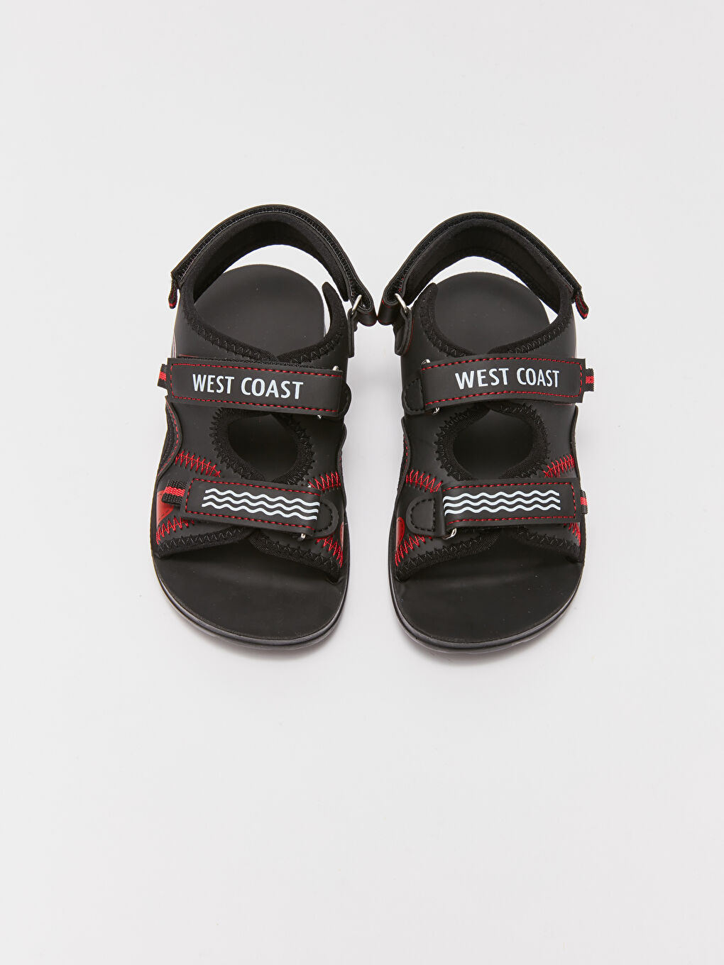 Siyah Baskılı Erkek Çocuk Plaj Sandaleti-2