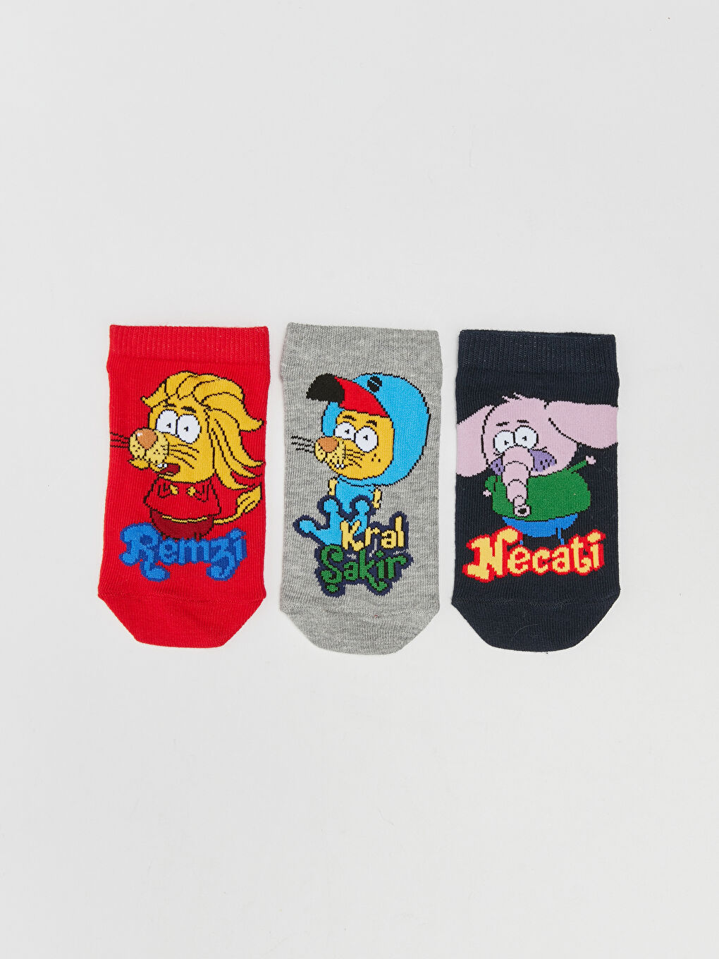 LCW Kids King Shakir Patterned Boys' Booties Socks 3-Pack
