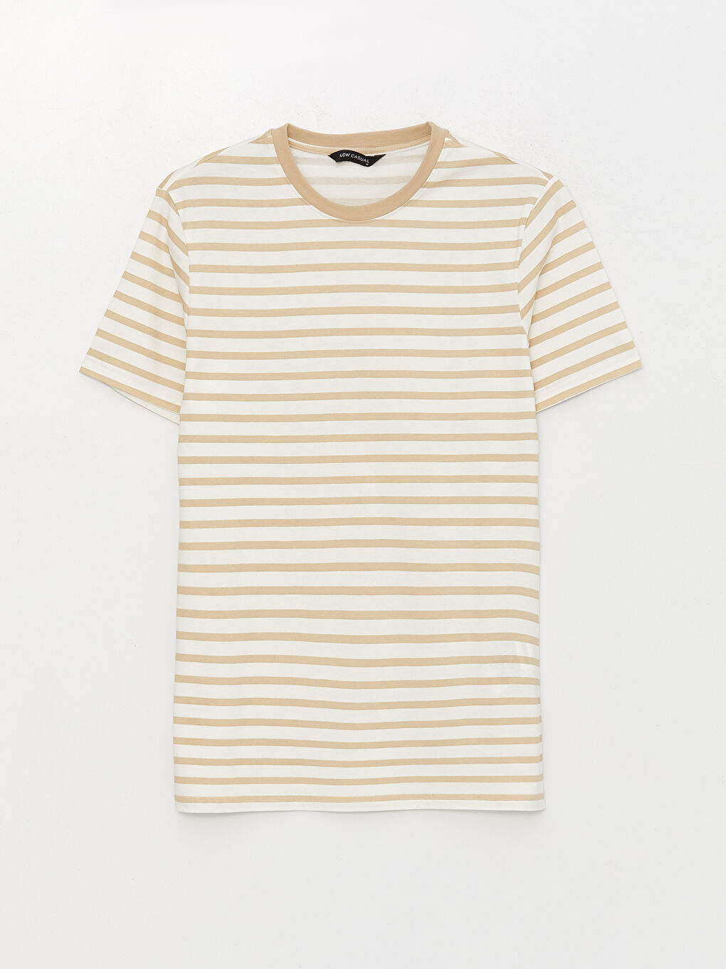 تي شيرت رجالي ياقة دائرية كم قصير مخطط جيرسي-5