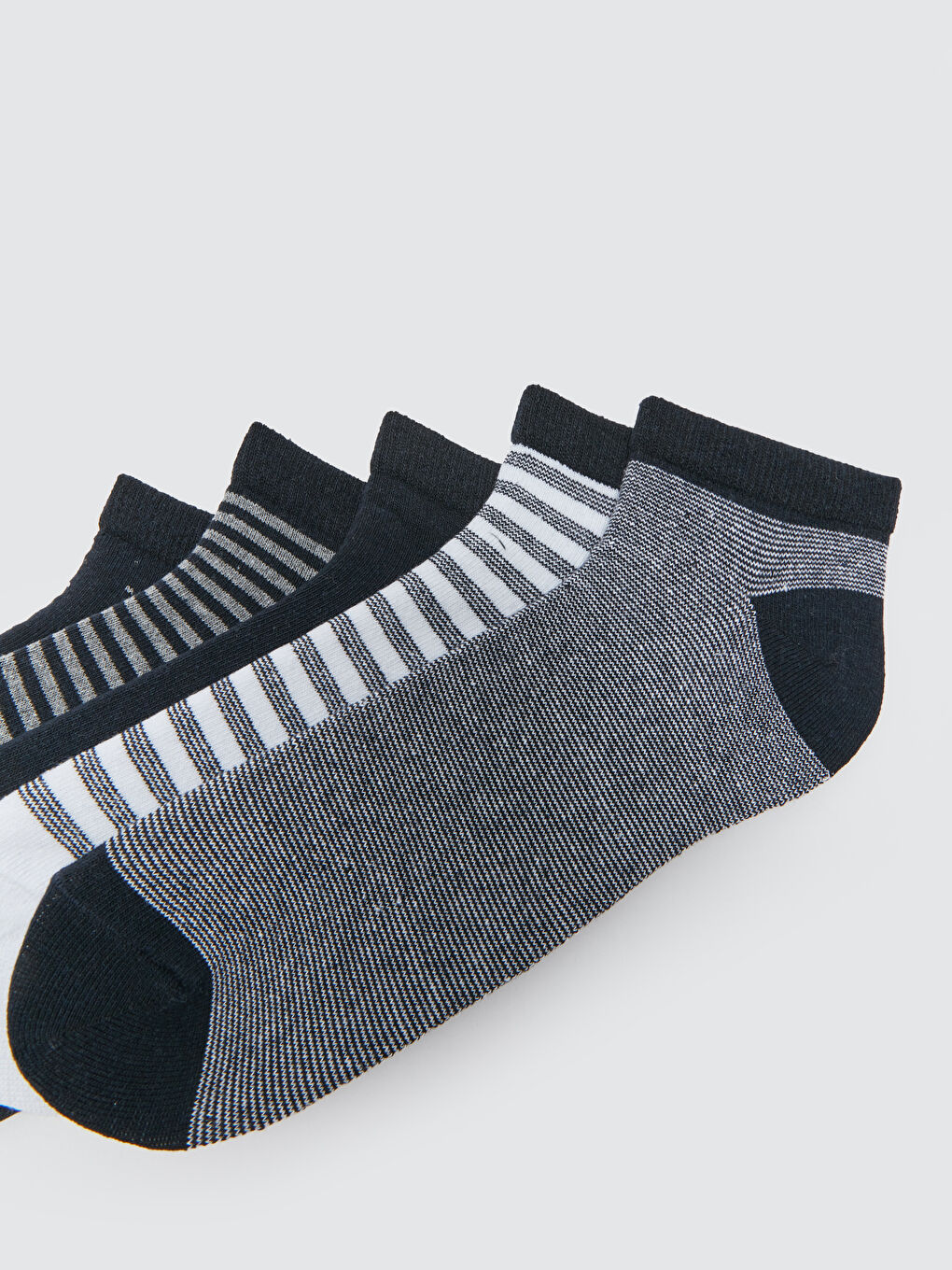 Karışık Desenli Erkek Patik Çorap 5'li-2