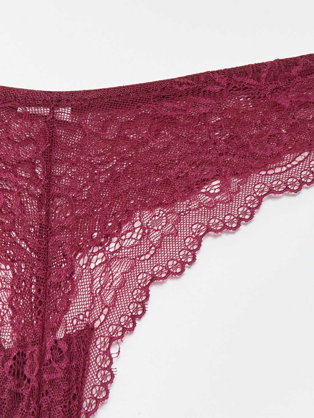 Kırmızı Dantelli Tanga Külot-2